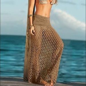 Cappuccino colored beach skirt